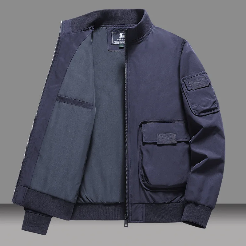 Cotton Flight Jackets for Men Spring and Autumn New Loose Oversized Men's Clothing Baseball Jacket Coats - Image 3