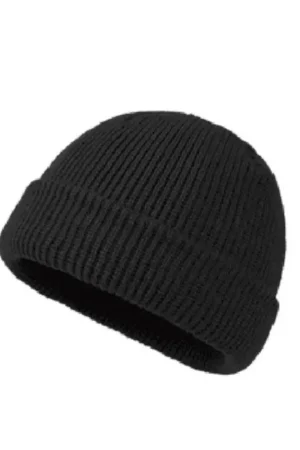 Knitted Hat for Men & Women Caps Wool Fashion Simple Warm Skullies Beanies Solid Autumn Winter Beanie Cap Trendy Style