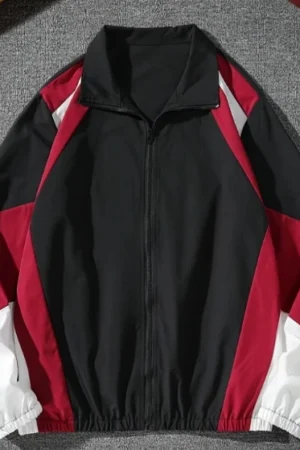 Men's color-blocked jacket, lightweight, casual, travel, windproof and wear-resistant, high-quality fabric, boyfriend gift