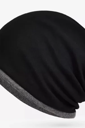 Man Winter Sports Bonnet Cap Lady Cotton Textured Striped Beanies Slouchy Style Skullies Hiphop Pile Hat Dad Warm Knitted Hats